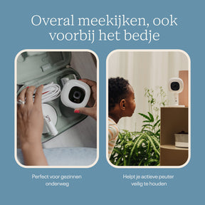 Nanit Pro camera babyfoon met app en Flex Stand